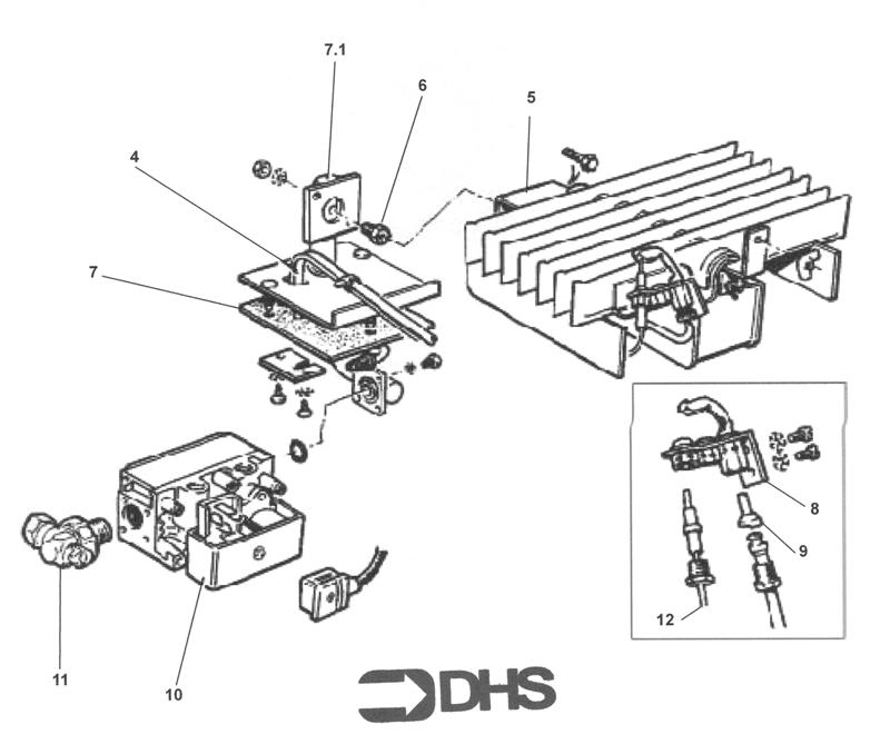 Exploded Diagram for BURNER ASSY