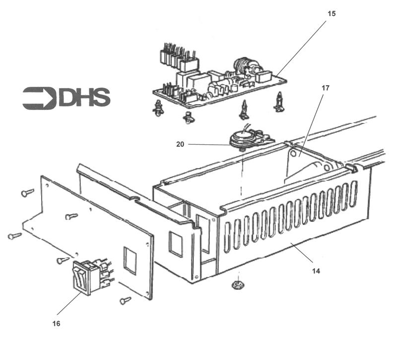 Exploded Diagram for CONTROL BOX ASSY
