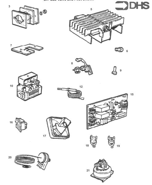 Exploded Diagram for SHORT PARTS LIST