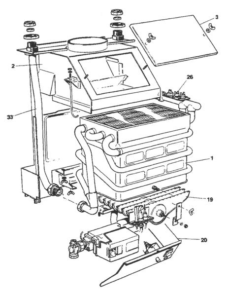 Exploded Diagram for BOILER ASSY