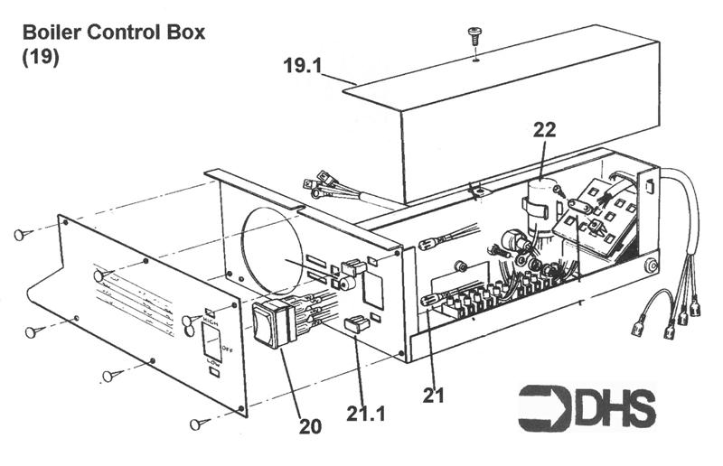 Exploded Diagram for CONTROL BOX