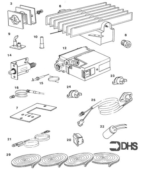Exploded Diagram for SHORT PARTS LIST