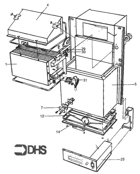 Exploded Diagram for BOILER ASSY
