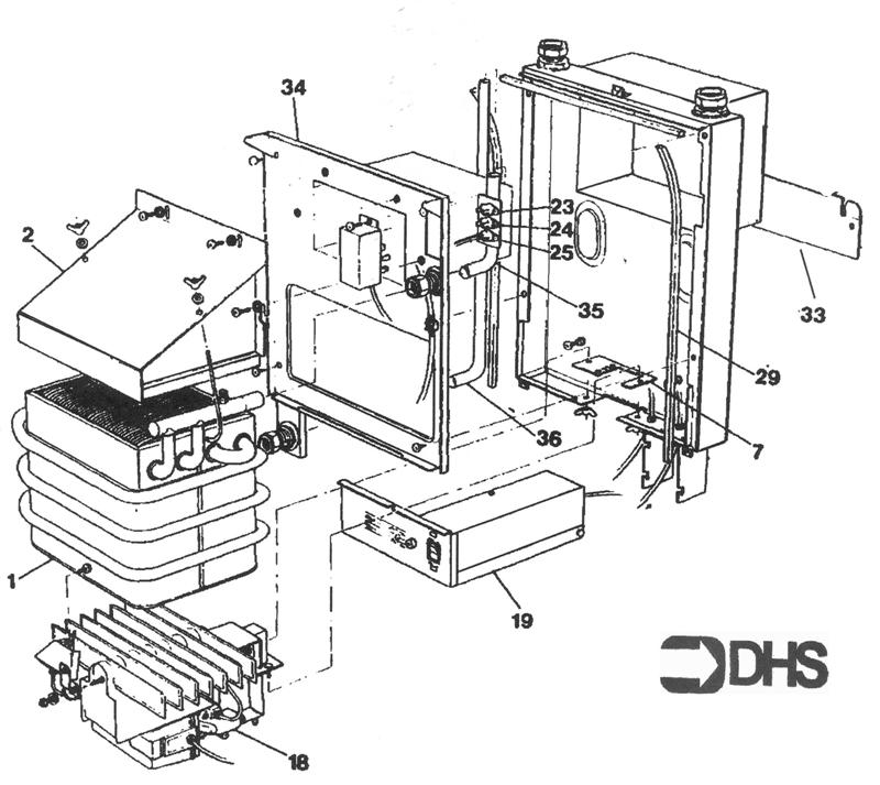 Exploded Diagram for BOILER ASSY