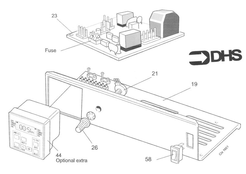 Exploded Diagram for CONTROL BOX ASSY