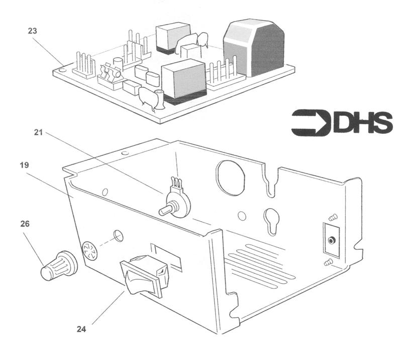 Exploded Diagram for OLD CONTROL BOX ASSY