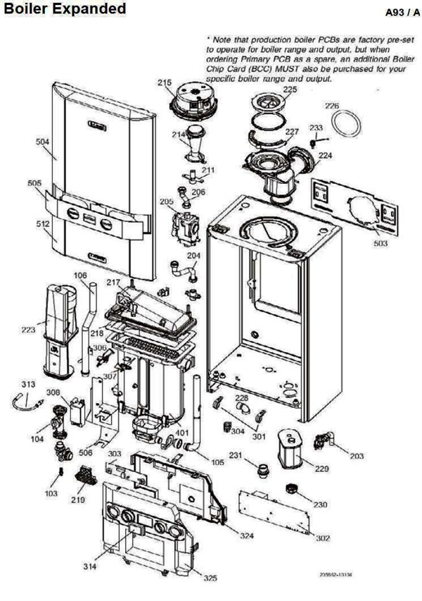 Exploded Diagram for BOILER ASSEMBLY