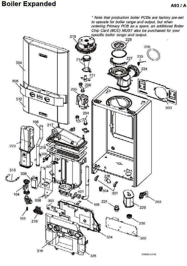 Exploded Diagram for BOILER ASSEMBLY