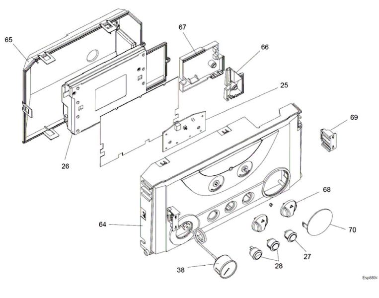 Exploded Diagram for CONTROL PANEL