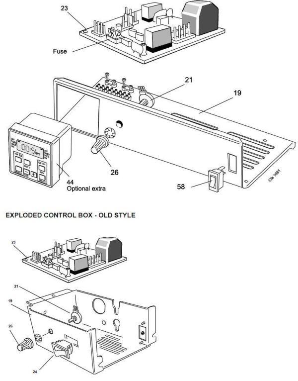 Exploded Diagram for CONTROLS ASSEMBLY