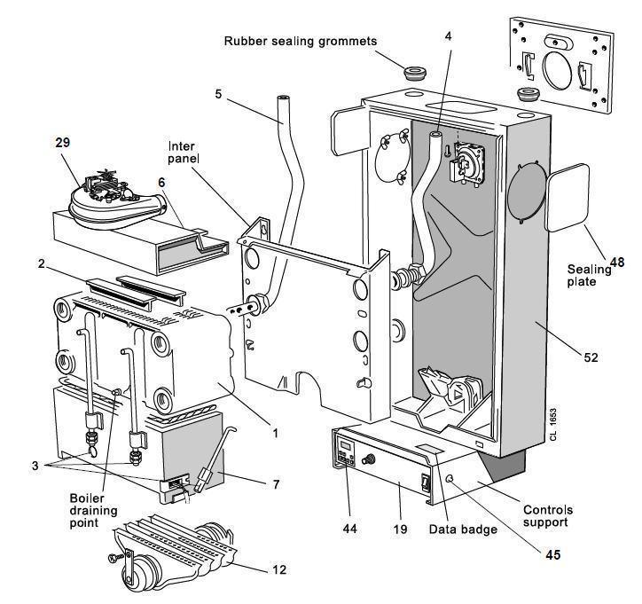 Exploded Diagram for BOILER ASSEMBLY