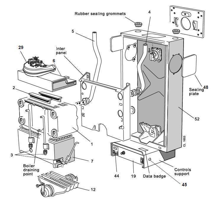 Exploded Diagram for BOILER ASSEMBLY
