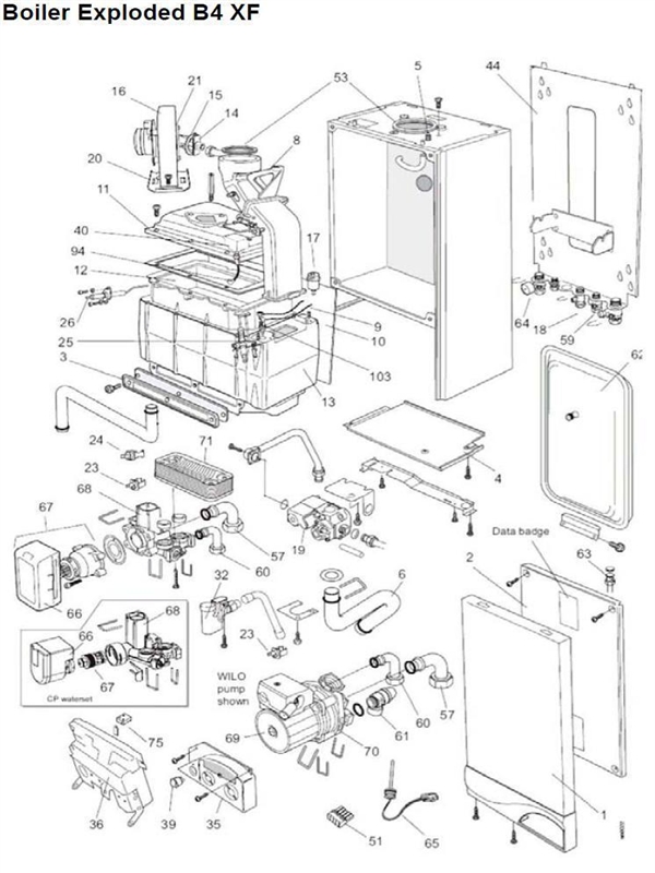 Exploded Diagram for BOILER