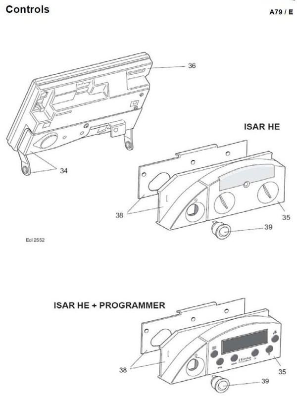 Exploded Diagram for CONTROLS ASSY