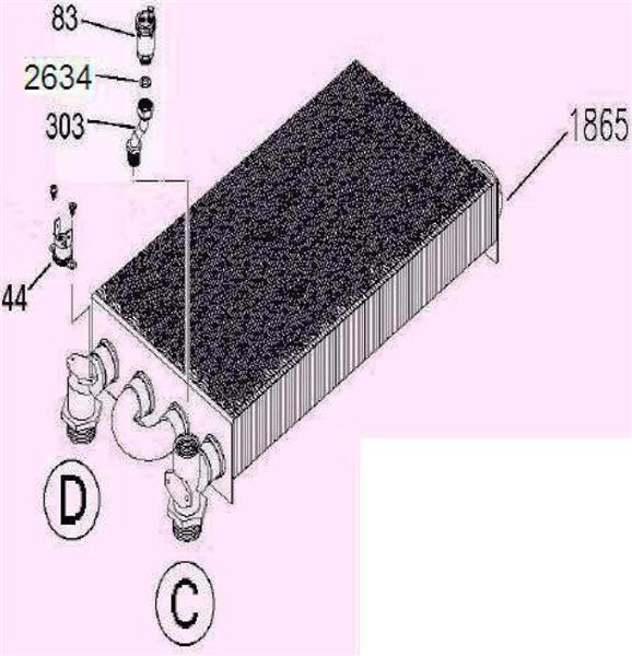 Exploded Diagram for HEAT EXCHANGER