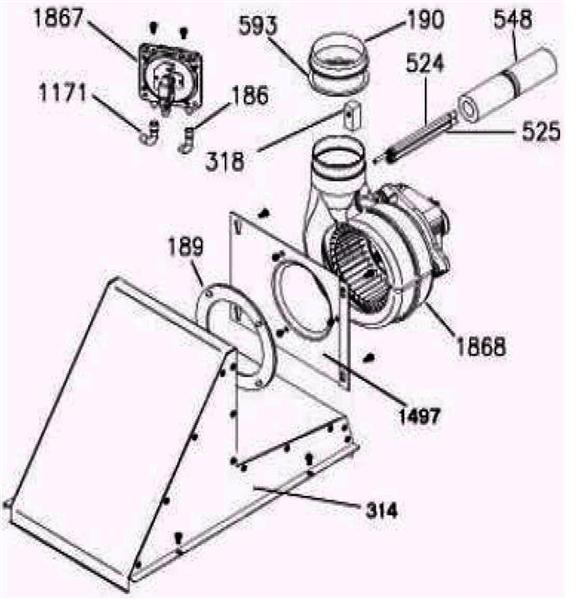 Exploded Diagram for FAN ASSEMBLY