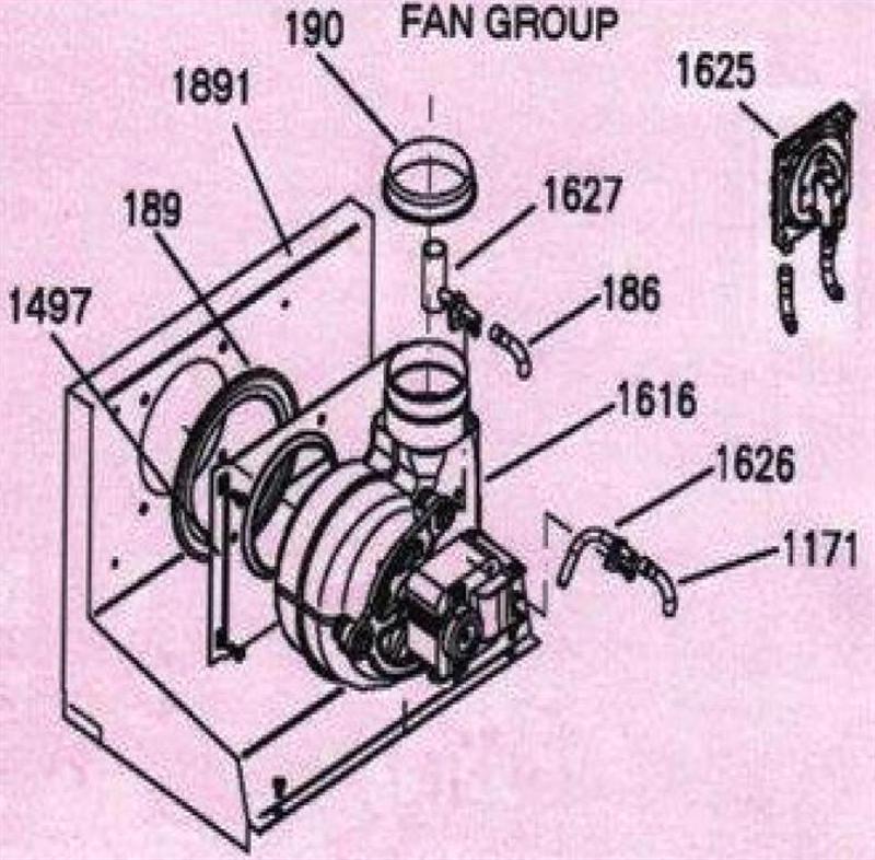 Exploded Diagram for FAN ASSEMBLY
