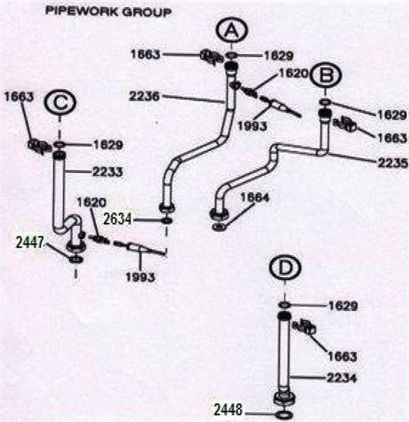 Exploded Diagram for CONNECTION PIPES