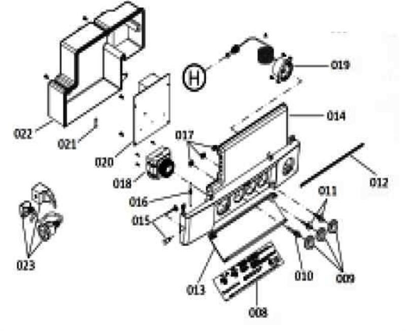 Exploded Diagram for CONTROL PANEL