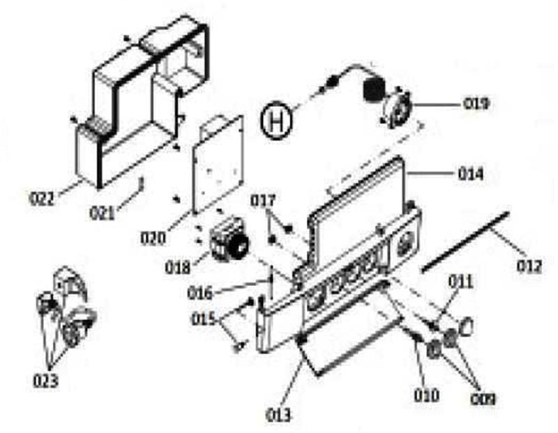 Exploded Diagram for CONTROL PANEL