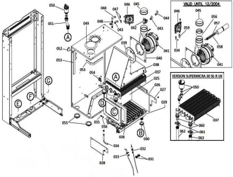 Exploded Diagram for HEAT EXCHANGER