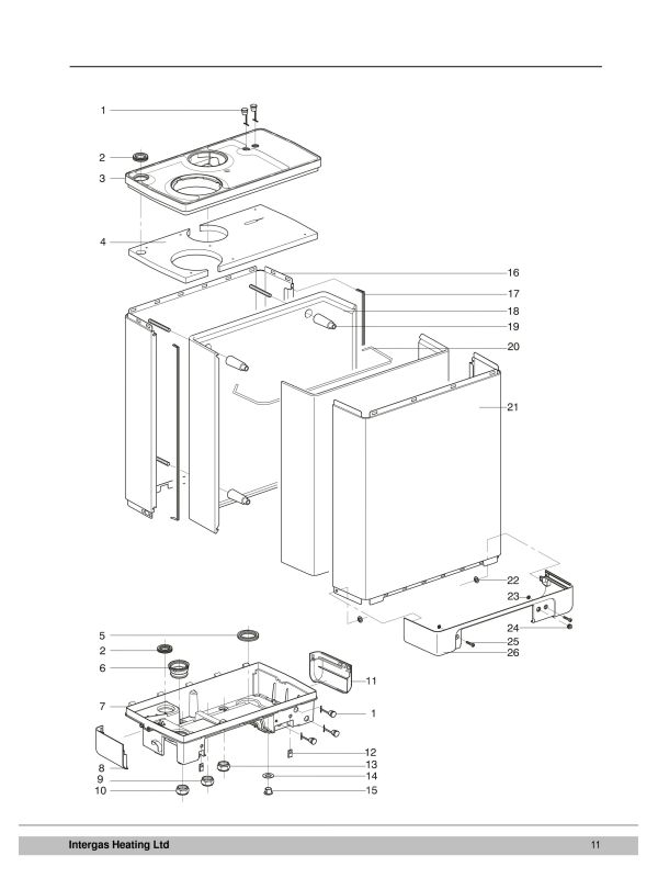 Exploded Diagram for OUTER CASE