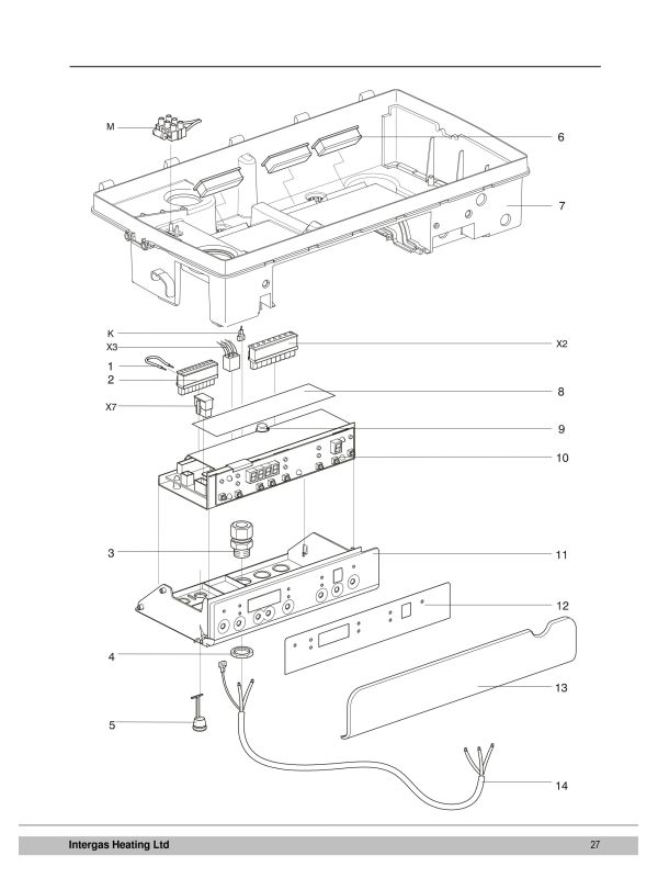 Exploded Diagram for BOILER CONTROL