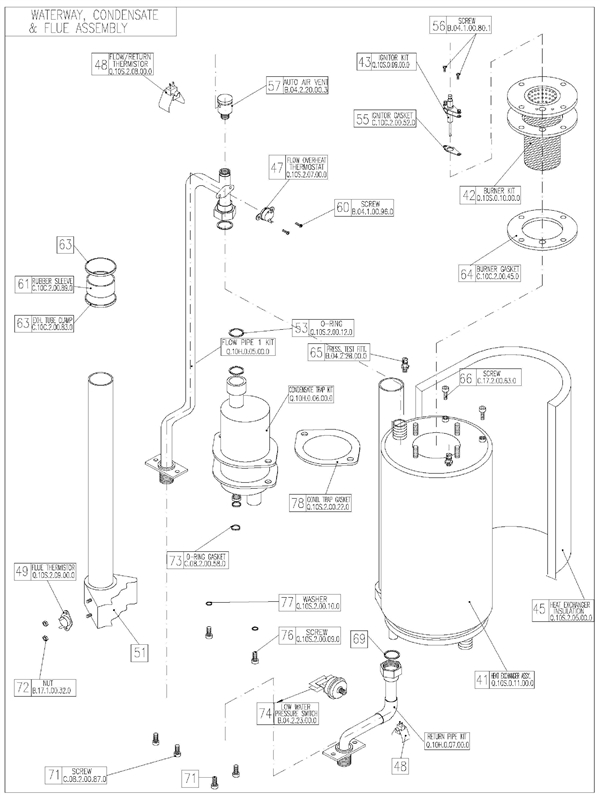 WATERWAY, CONDENSATE & FLUE AS logo