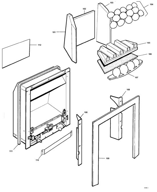 Exploded Diagram for FIREBOX ASSY