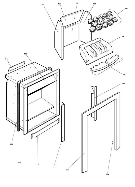 Exploded Diagram for FIREBOX ASSY