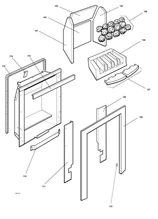 Exploded Diagram for FIREBOX ASSY