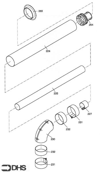 Exploded Diagram for FLUE KIT