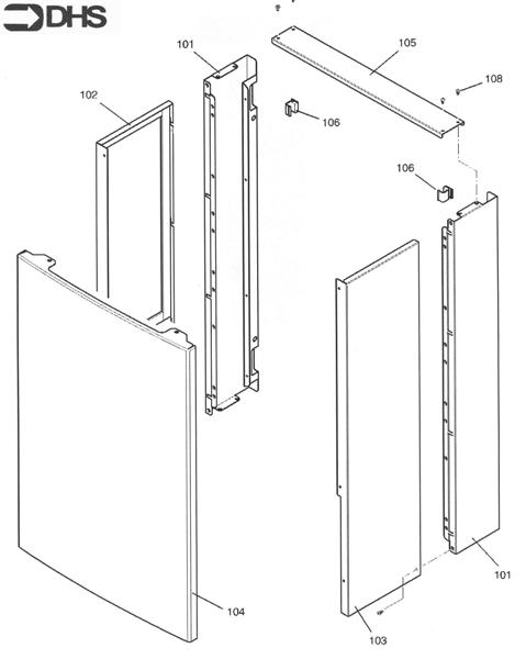Exploded Diagram for OUTER CASE