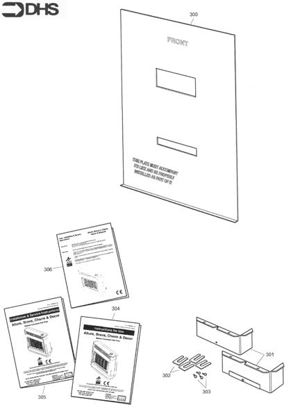 Exploded Diagram for BACKPLATE, FITTINGS & MANUAL