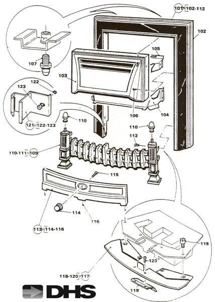 Exploded Diagram for STRATTON FASCIA