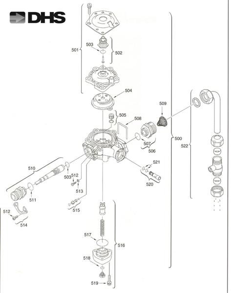 Exploded Diagram for WATER VALVE