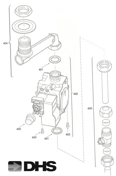 Exploded Diagram for GAS VALVE