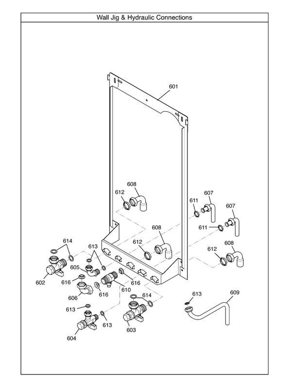 Exploded Diagram for WALL JIG AND CONNECTIONS