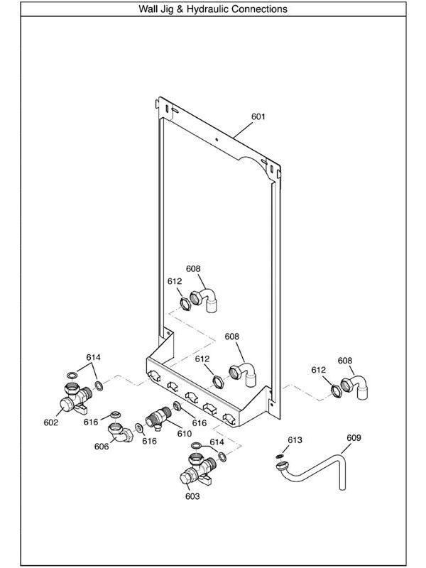 Exploded Diagram for WALL JIG AND CONNECTIONS