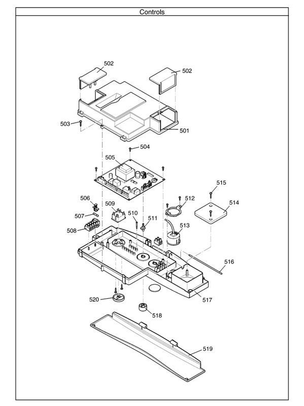 Exploded Diagram for CONTROLS