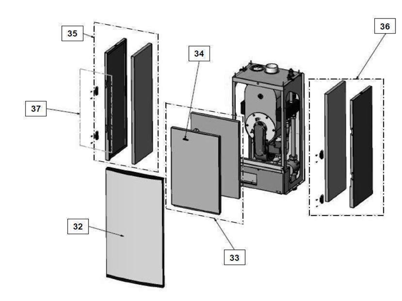 Exploded Diagram for CASE ASSEMBLY