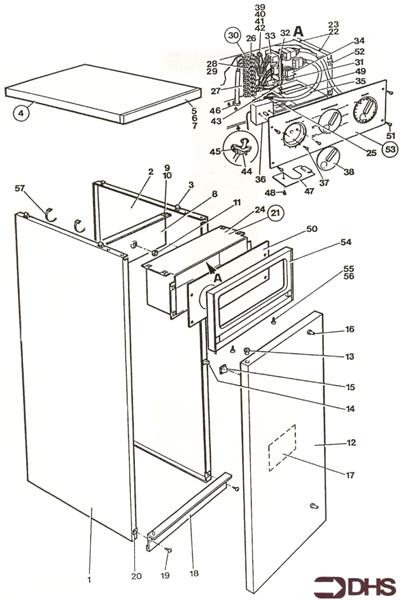 Exploded Diagram for CASE AND CONTROL BOX