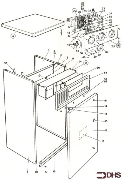 Exploded Diagram for OUTER CASING/FASCIA
