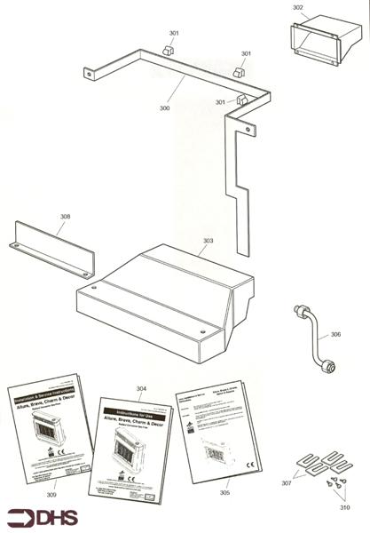 Exploded Diagram for BACK PLATE AND FITTINGS