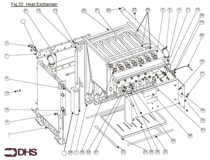 Exploded Diagram for HEAT EXCH