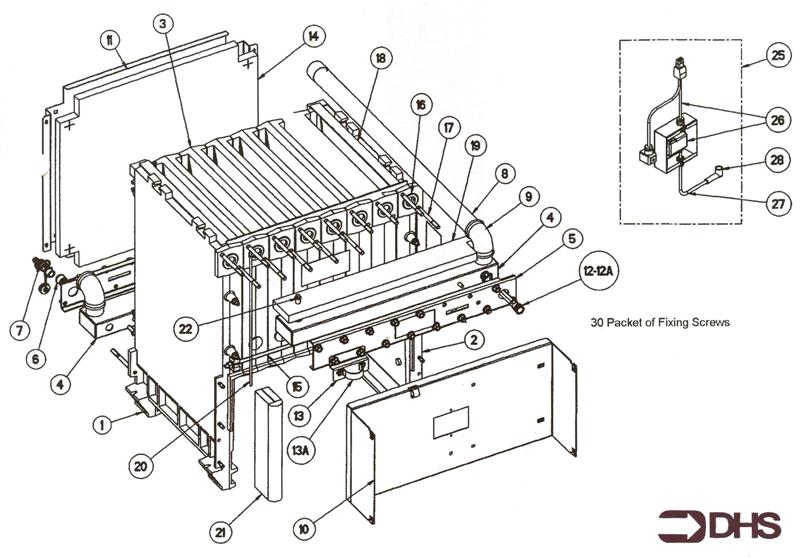 Exploded Diagram for WATERWAY ASSY