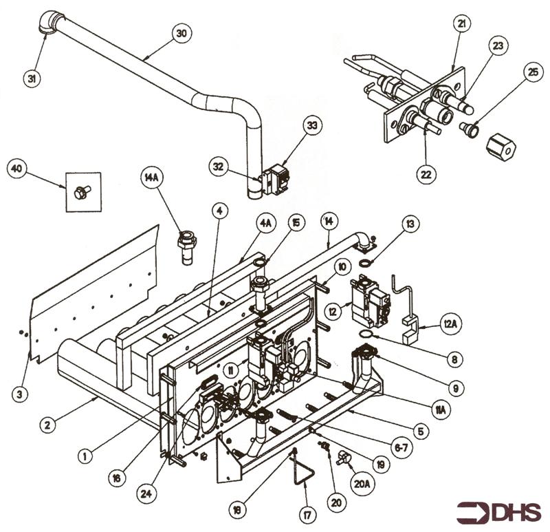 Exploded Diagram for BURNER ASSY