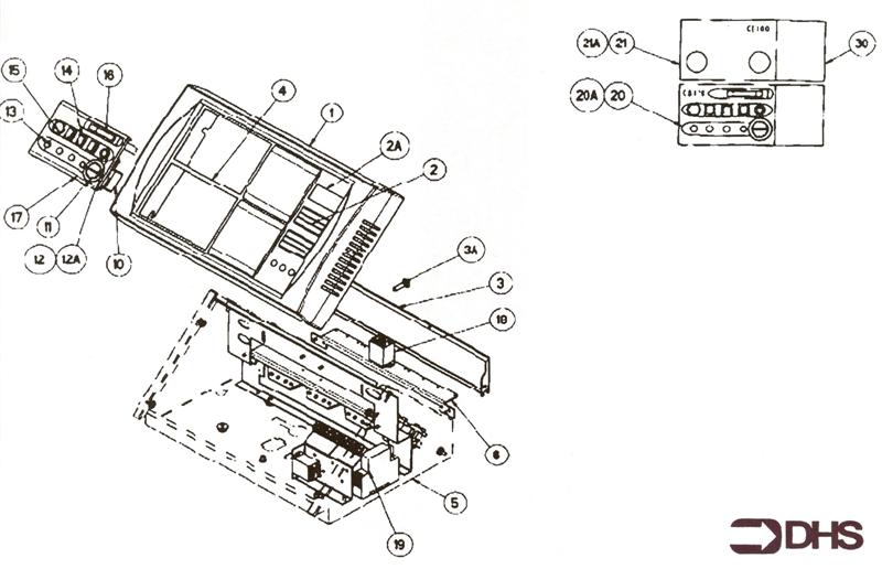 Exploded Diagram for CONTROL PANEL