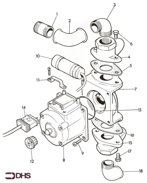Exploded Diagram for PIPEWORK ASSY