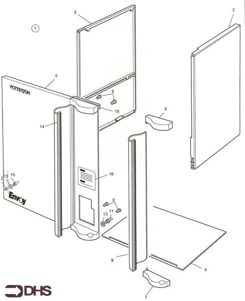 Exploded Diagram for OUTER CASING ASSY